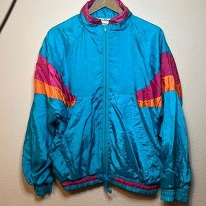 Vintage wear2Bseen windbreaker neon jacket